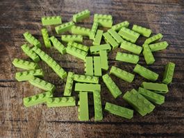 lego 3010 lot de 50 pièces Lime Brick 1 x 4
