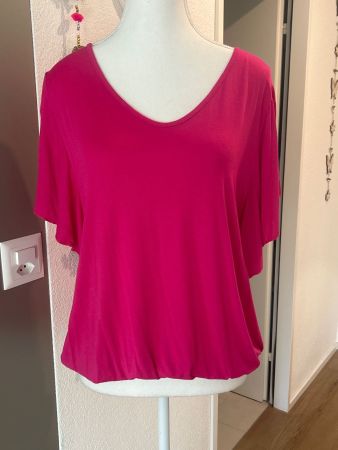 Kurzarmshirt pink von Today Gr. XL  mit Gummizug