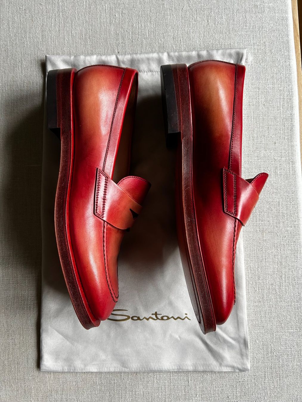 Santoni Damenschuhe: SANTONI Loafer rot – Neu (gemäss Beschreibung) aus Zürich von Viel_Freude_8 7