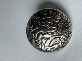 Zierknopf aus Kunststoff, rund, 2.3 cm Durchmesser