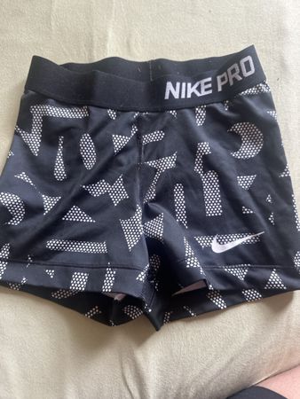 Nike Pro Shorts Damen Grösse XS Schwarz gemustert