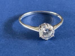 Silberring Verlobung (60/20)
