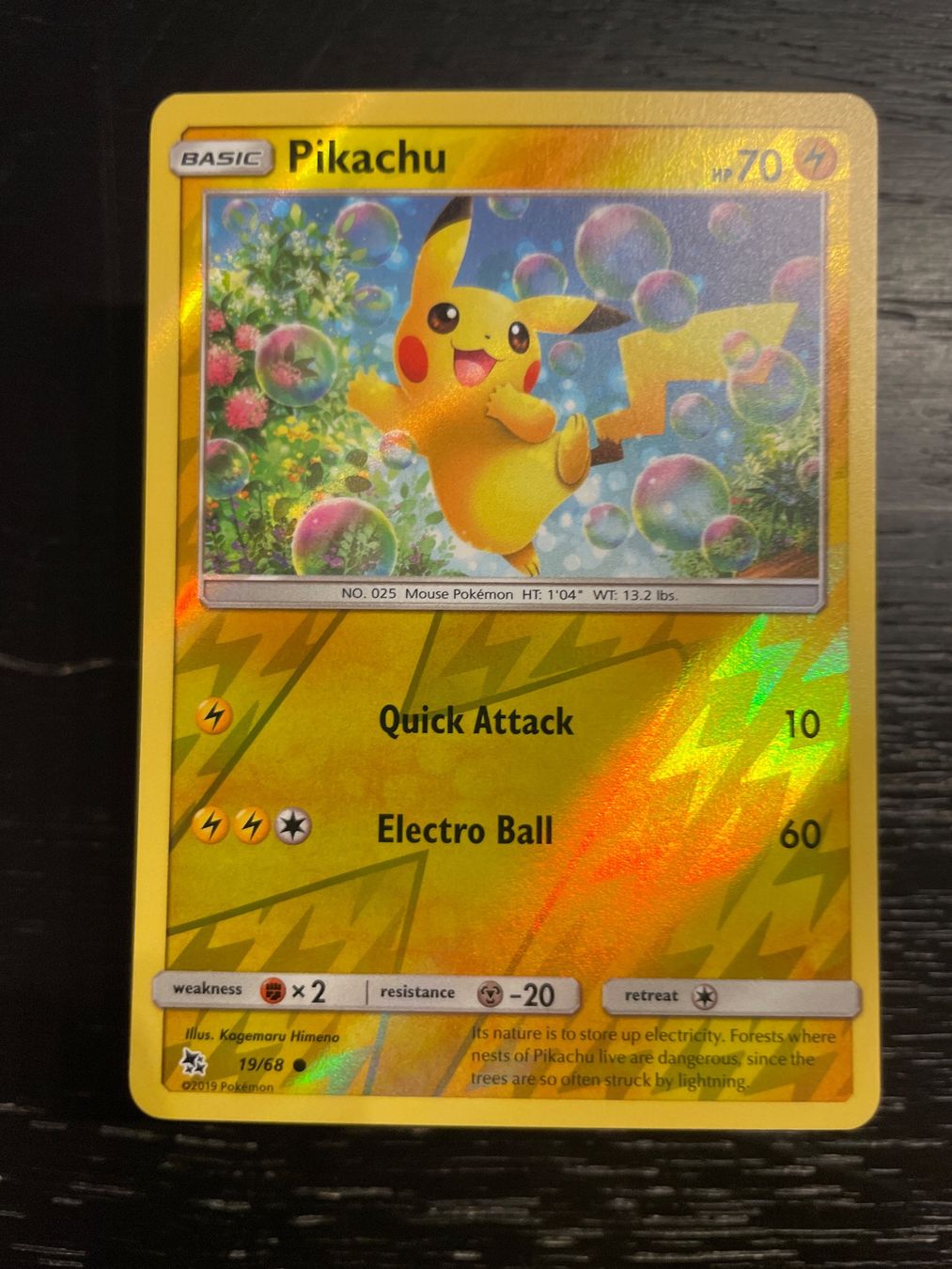Pokémon Carte collezionabili: Pokemon Pikachu 19/68 reverse holo – Usato da Hugelshofen venduto da Suimosa