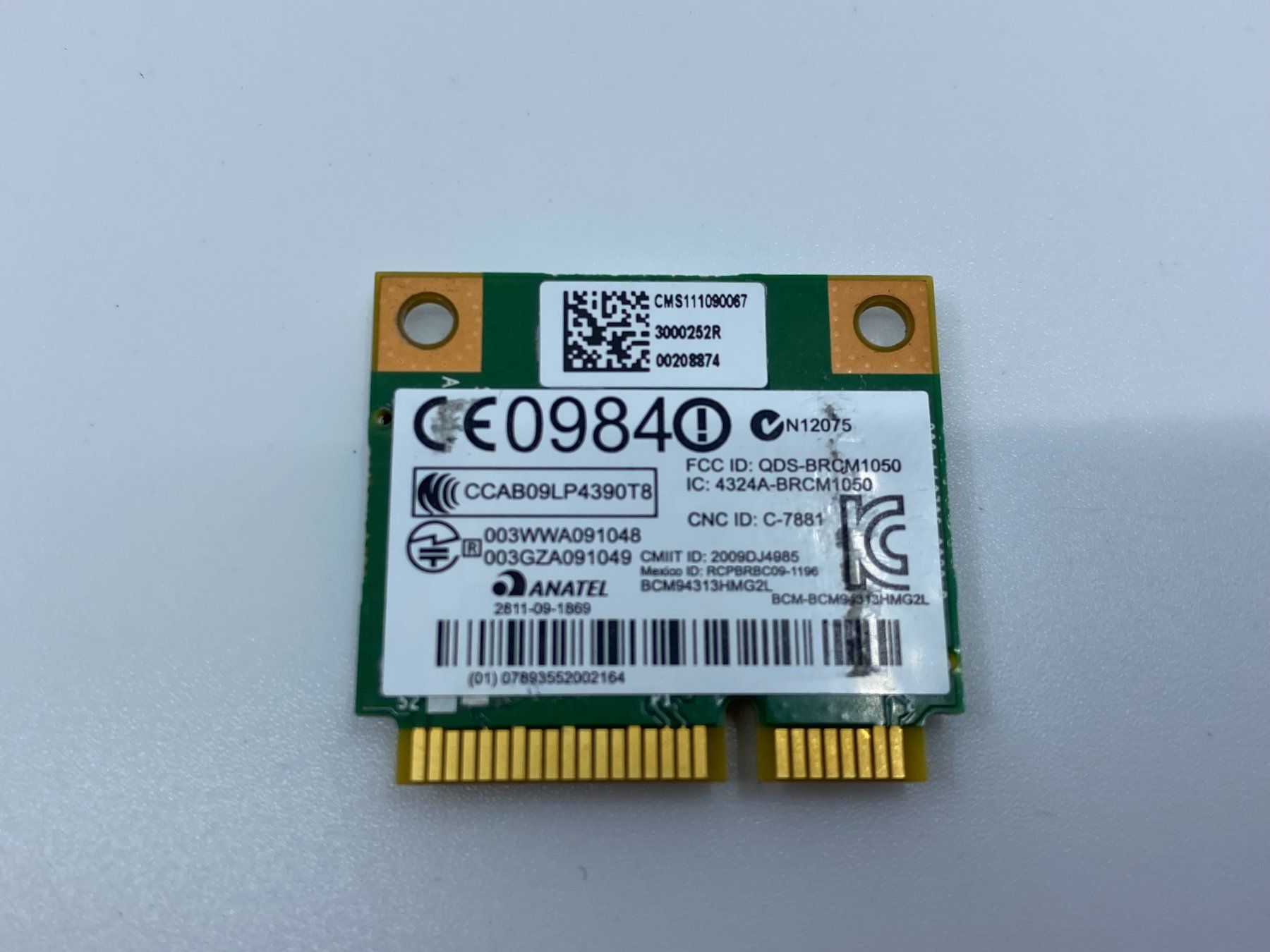 Hewlett Packard Notebook: Broadcom QDS-BRCM1050 802.11n WiFi Card HP – Usato da Langwiesen venduto da Restposten-24 1