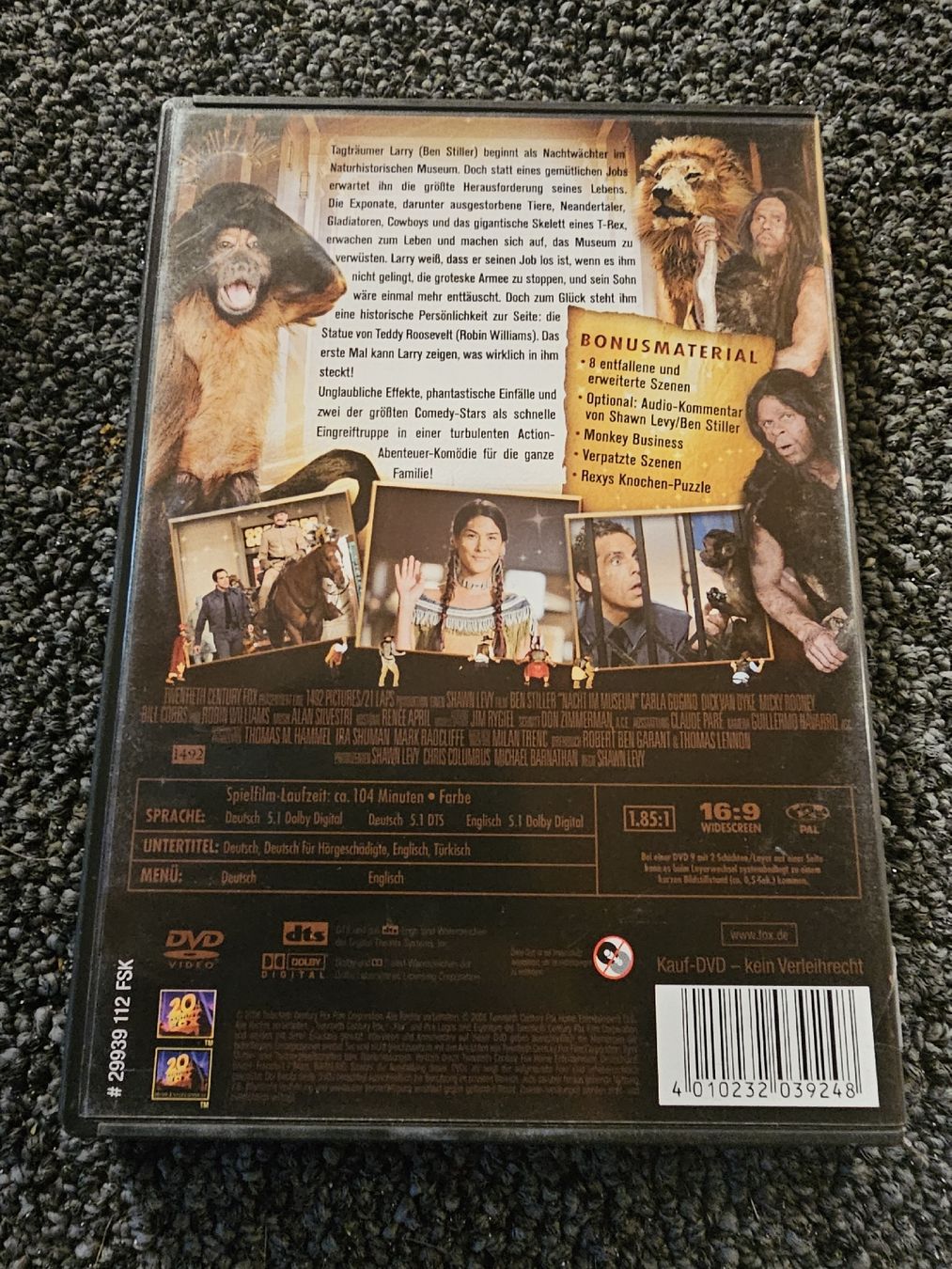 Tutti i DVDs: Nachts im Museum (21190) – Usato da Ruswil venduto da jan_bxl5 1