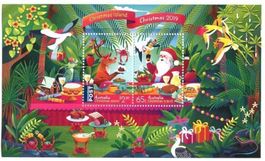 Block "Weihnachtsmann". Weihnachtsinsel