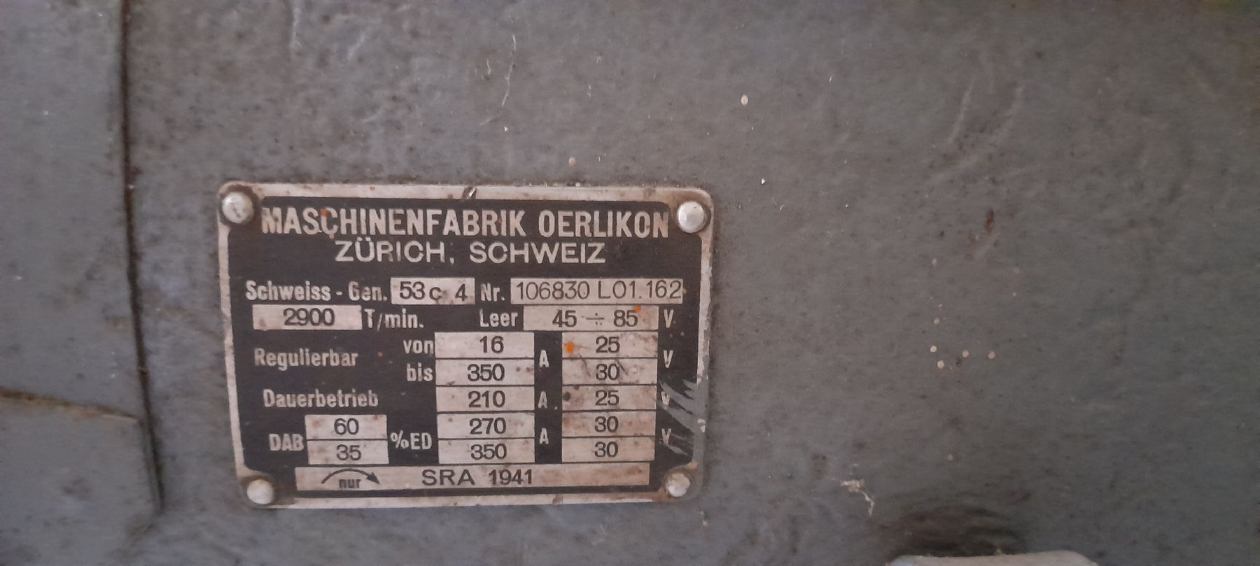 Oerlikon Löten & Schweissen: Schweissumformer Von Oerlikon – Gebraucht aus Stetten AG von Maschinenwarencenter 4