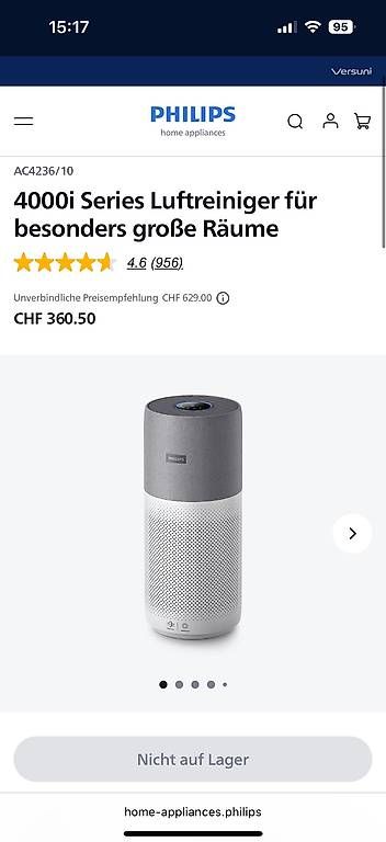 Philips Purificatori d'aria: Philips 4000i Series Luftreiniger – Usato da Dietikon venduto da Valaisanne89