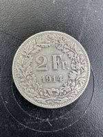 2 Fr. Helvetia 1914 Silber Münze
