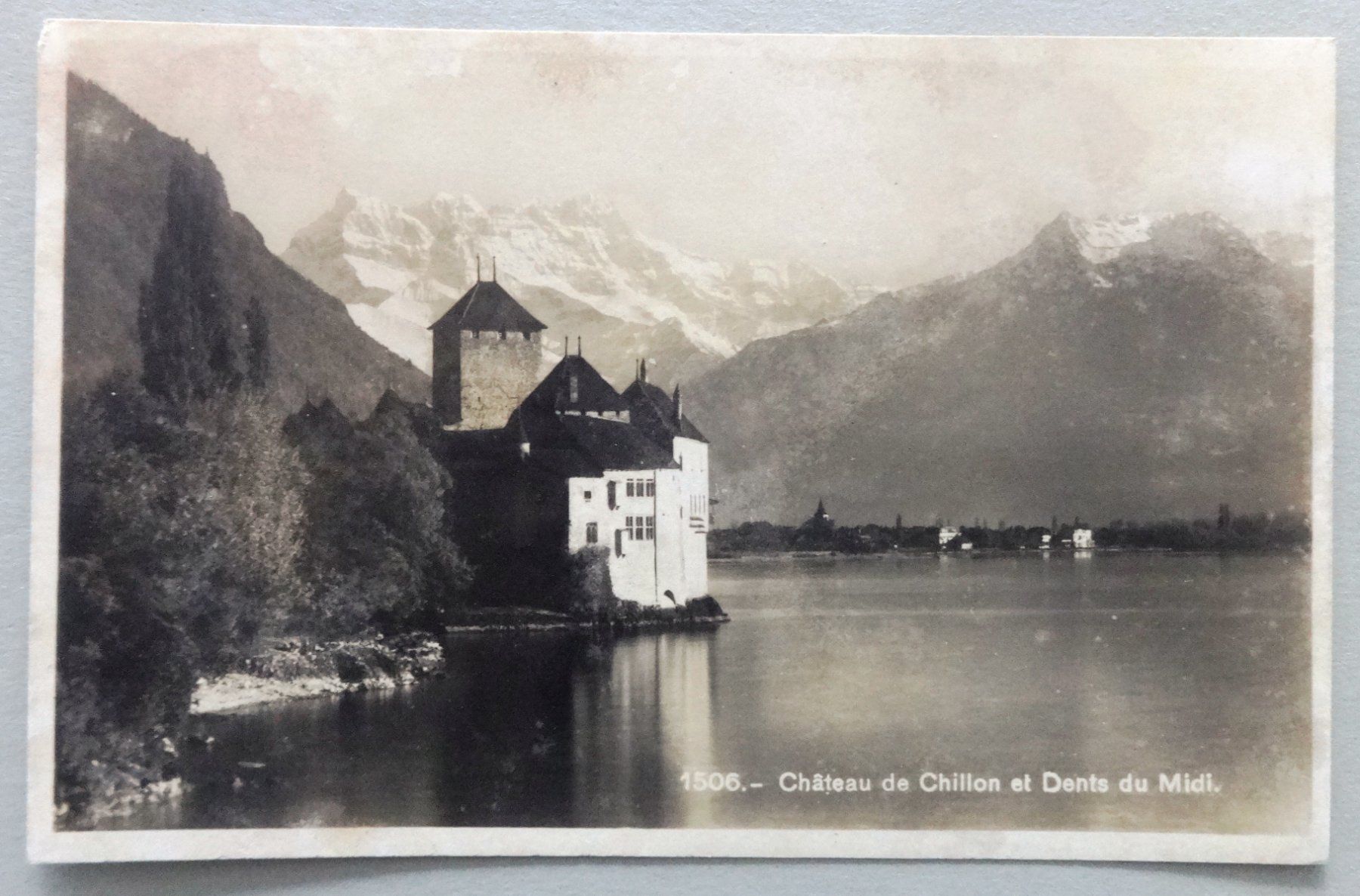 Ansichtskarten: Château de Chillon et Dents du Midi – Defekt aus Fétigny von Billy2miny