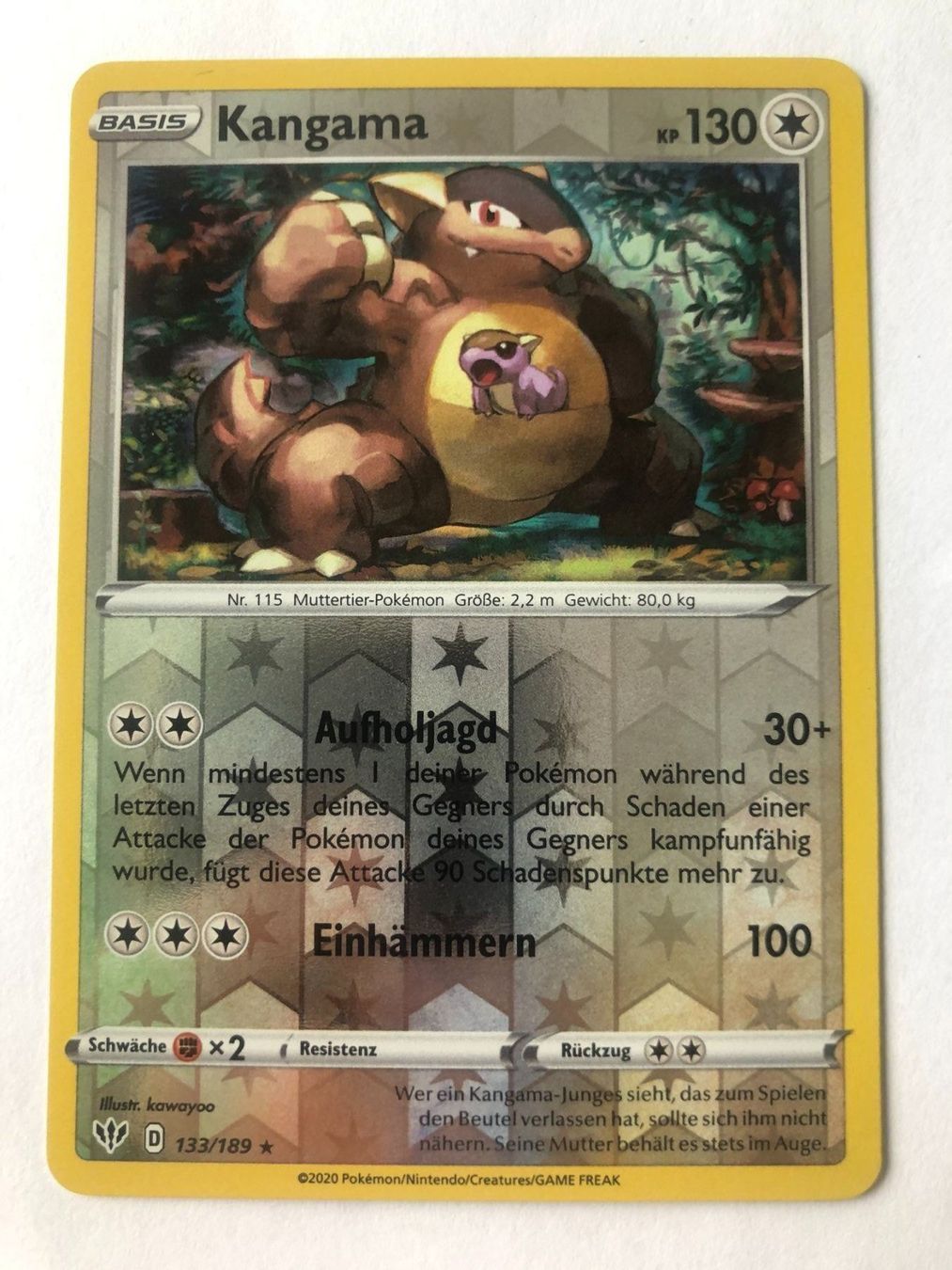 Pokémon Carte collezionabili: Kangama - Reverse Holo - TCG Pokemon – Nuovo (secondo la descrizione) da Nussbaumen AG venduto da Pika-Shop