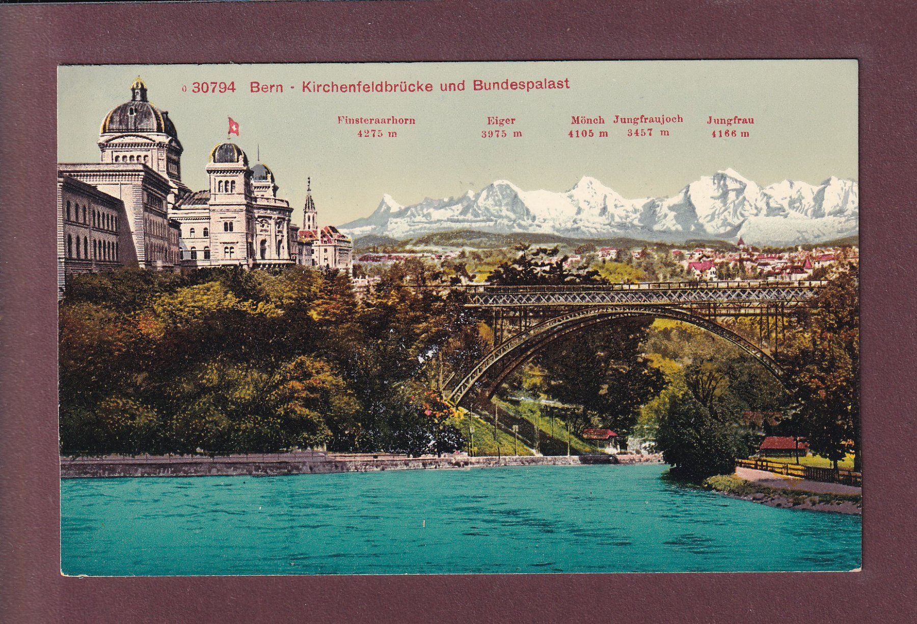 Cartoline postali: BERN - Kirchenfeldbrücke – Usato da Pully venduto da nicecards
