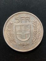 5 Schweizer Franken Silber 1940