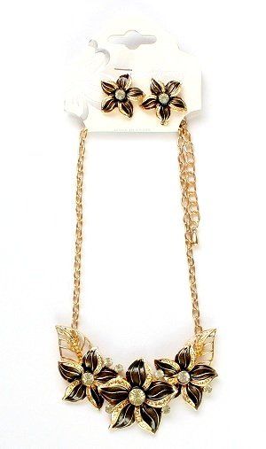 Catenine: Halskette mit Ohrstecker "Gloria" anthrazit – Nuovo (secondo la descrizione) da Schlatt TG venduto da mavo85 1