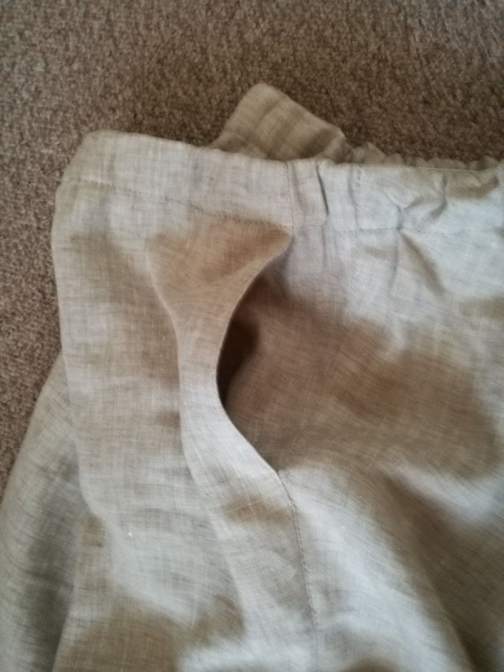 Hosen: Damenhose kurz beige aus Leinen – Neu (gemäss Beschreibung) aus Horn von sonjamenzi 3
