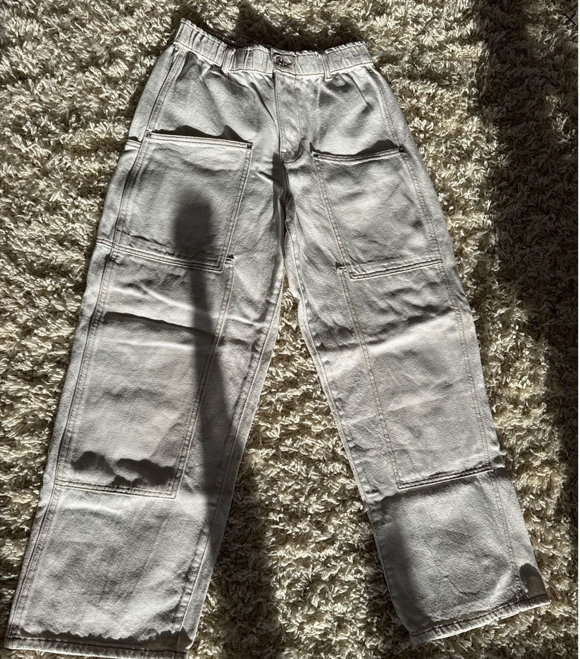Primark Pantaloni: Créme -farbene Hose – Nuovo (secondo la descrizione) da Bern venduto da 1Gigi1 1