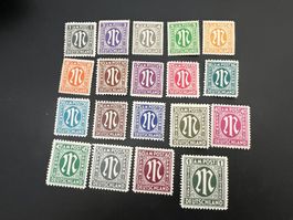 D.Post  1945 BiZone  MiNr.  16-35   *   (5278)