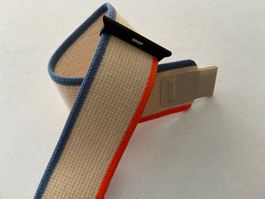 Weiss/Blau/Orange Trail Loop Armband für Apple Watch Ultra