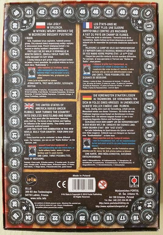 Giochi: Jeu de société 51st State +Ruins extension – Usato da Martigny venduto da Baldur333 2