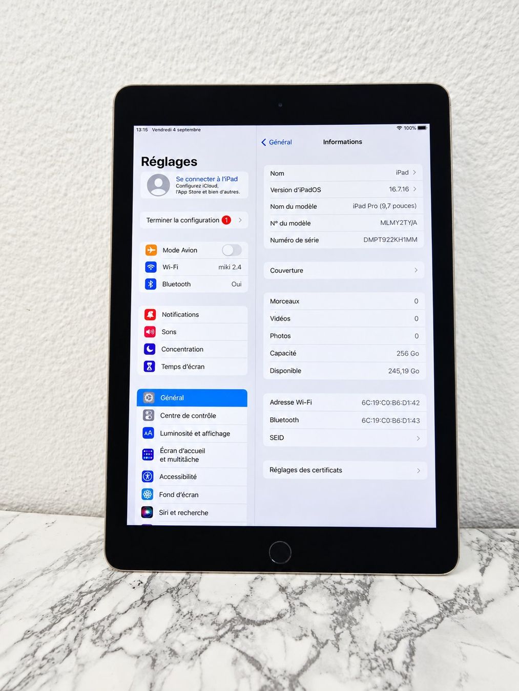 Apple Tablet PC: iPad Pro 9.7", 256 Go, Wi-Fi, iPadOS 16 – Usato da Renens VD venduto da MTD2211 4