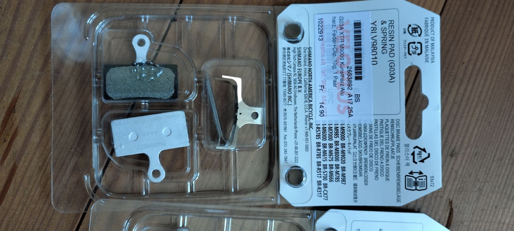 Shimano Ersatzteile: shimano Bremsbeläge,  verpackt – Neu und originalverpackt aus Nuglar von bibabone 1