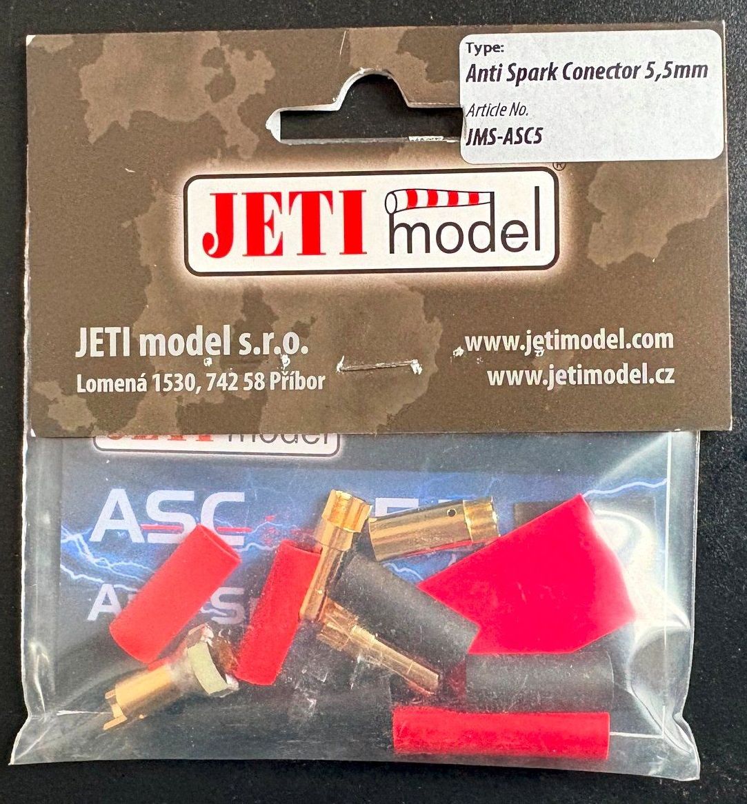 RC Modellbau: Anti-Blitz-Steckersatz 5.5mm – Neu und originalverpackt aus Landquart von Twen 1