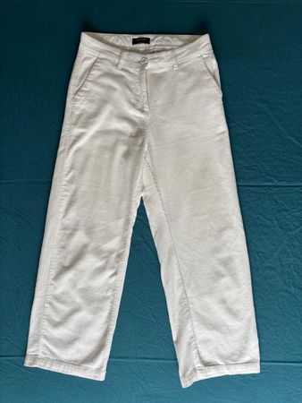 Pantalon Saint James velours côtelé écru T.36-38 / Cordhose
