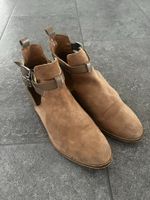 Marke Kiomi Stiefeletten beige leder Schnalle