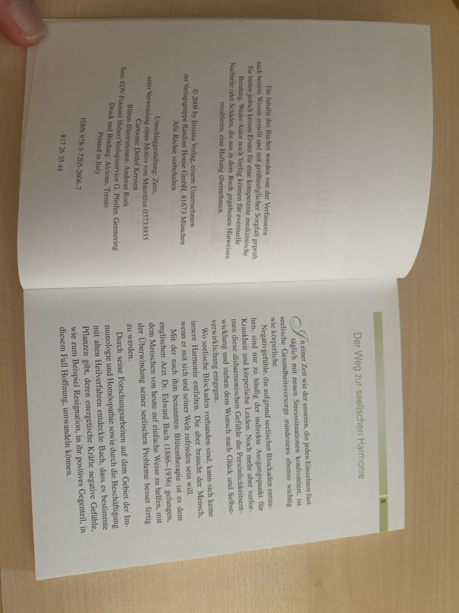 Libri: Mechthild Scheffer: Bachblütentherapie der schnelle Einstieg – Usato da Aarau venduto da R-O-G-E-R 2