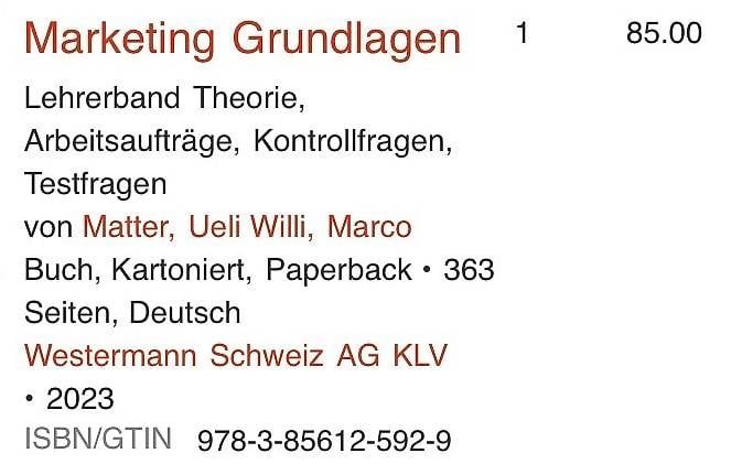 Libri: Marketing Grundlagen – Usato da Burg AG venduto da bha_nj8t 2