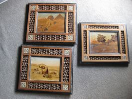 Gemälde ÄGYPTEN, 3 Stück