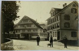 AK St. Peterzell mit Restaurant Schäfle