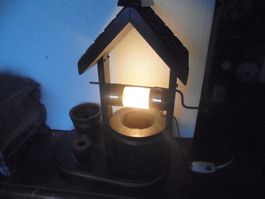 Alte Tischlampe ( Ziehbrunnen ) ca. 1950