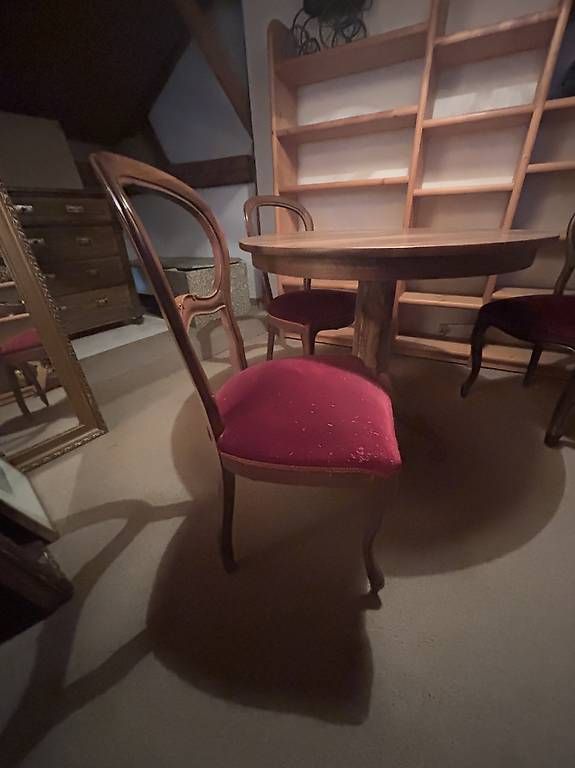 Tischset: Antiker Esstisch mit Stühle – Gebraucht aus Jona von Heubuch1 2
