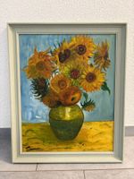 46.5cmbreitx 56.5cmhoch Öl Gemälde Van Gogh Sonnenblumen