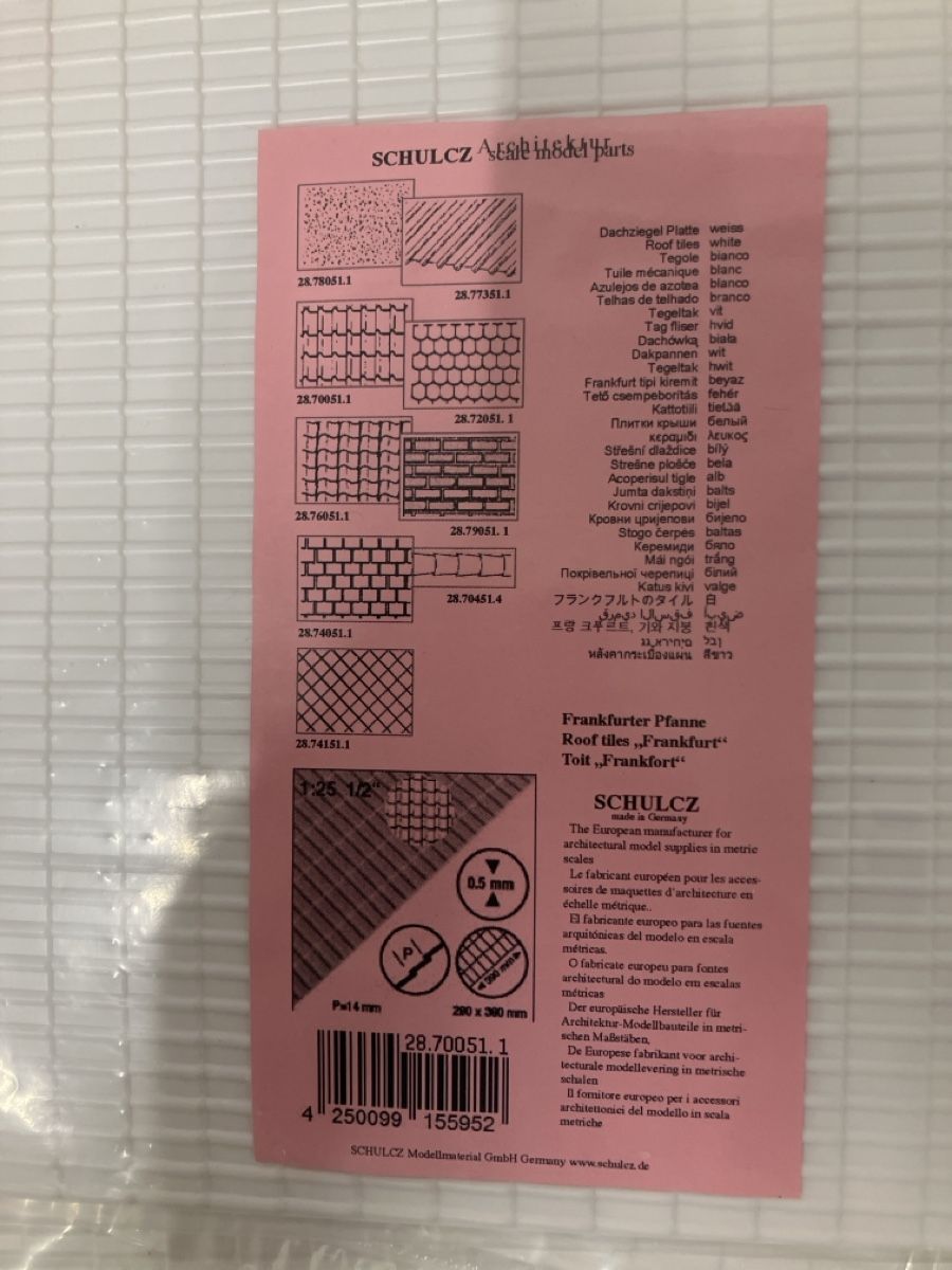 Kit bricolage: S Dachform Schulcz – Nuovo (secondo la descrizione) da Ilanz venduto da Celi.hull