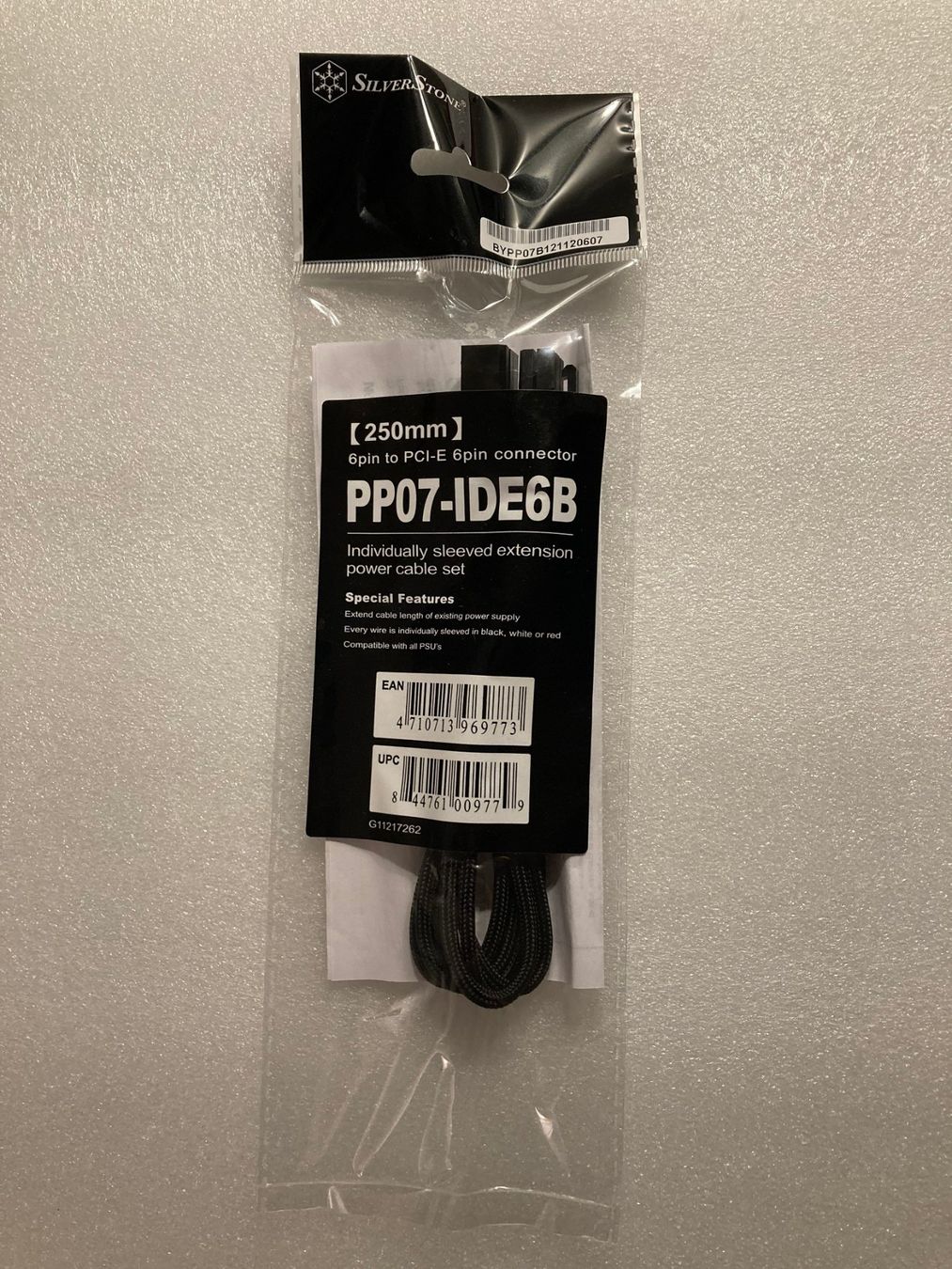 Cavi: Silverstone PP07-IDE6B Stromverlängerungskabel 6Pin - PCIe – Nuovo e nell'imballaggio originale da Wettingen venduto da Schabernack_sam 1