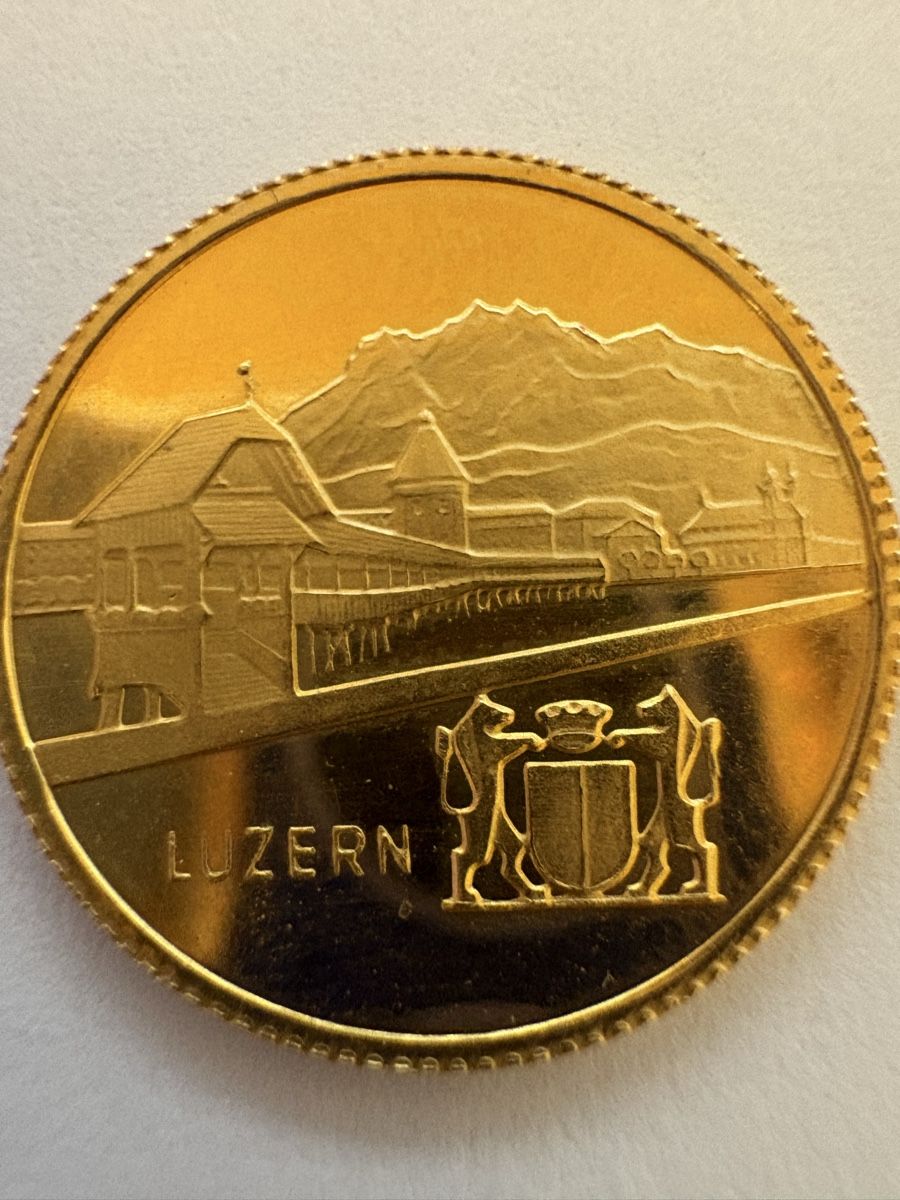 Toutes les monnaies: Schweizer Golddukat 1964 Luzern – D'occasion à Murten par Tzaugg 3