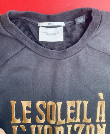 Sweatshirt Scotch & Soda schwarz Stickerei guter Zustand