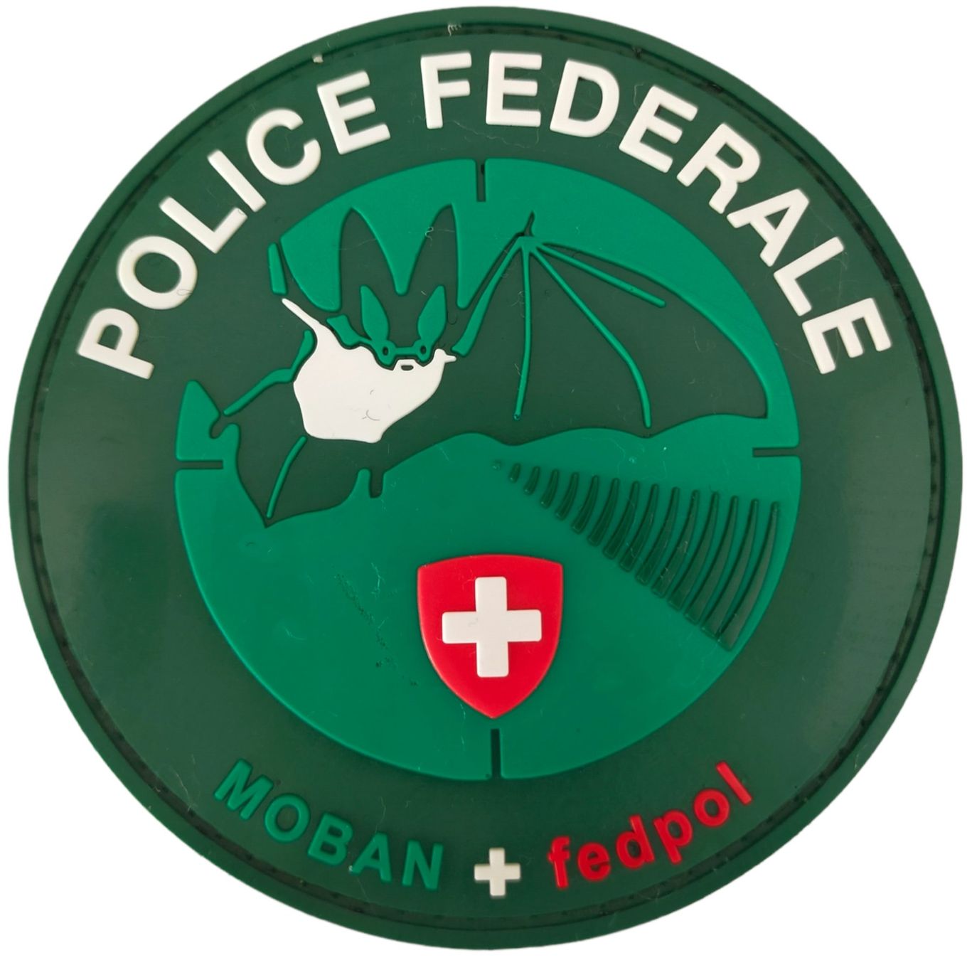 Swiss Plaketten & Abzeichen: Polizei-Patch "Police Federale" Moban + fedpol mit Klett. – Neu und originalverpackt aus Emmenbrücke von F.ingl-1947