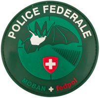 Polizei-Patch "Police Federale" Moban + fedpol mit Klett.