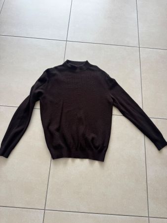 Pullover braun Grösse M mit Stehkragen guter Zustand