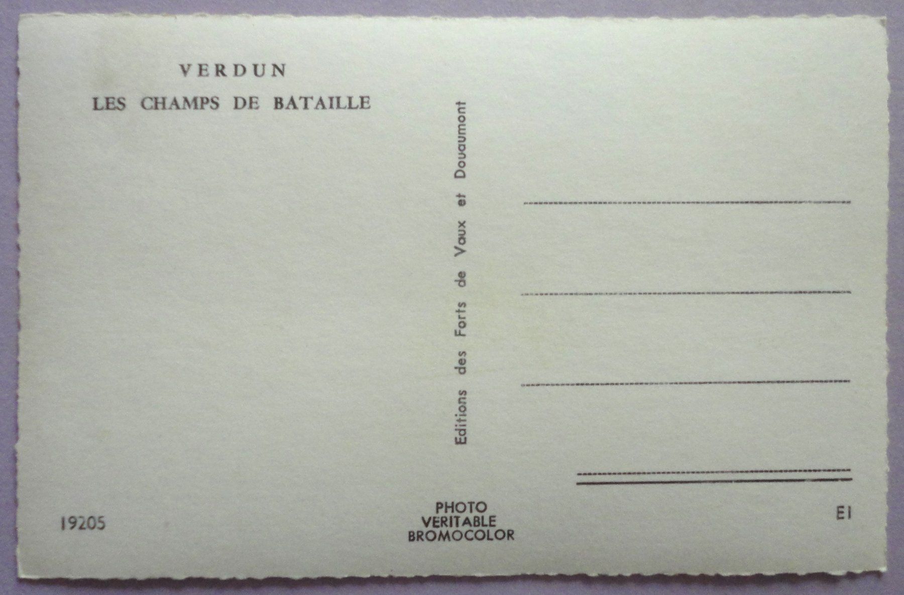 Cartoline postali: Verdun - Les champs de bataille – Usato da Fétigny venduto da Billy2miny 1