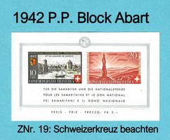 1942 ABART Markenblock Wehrmännerdenkmal  Kat.325.-