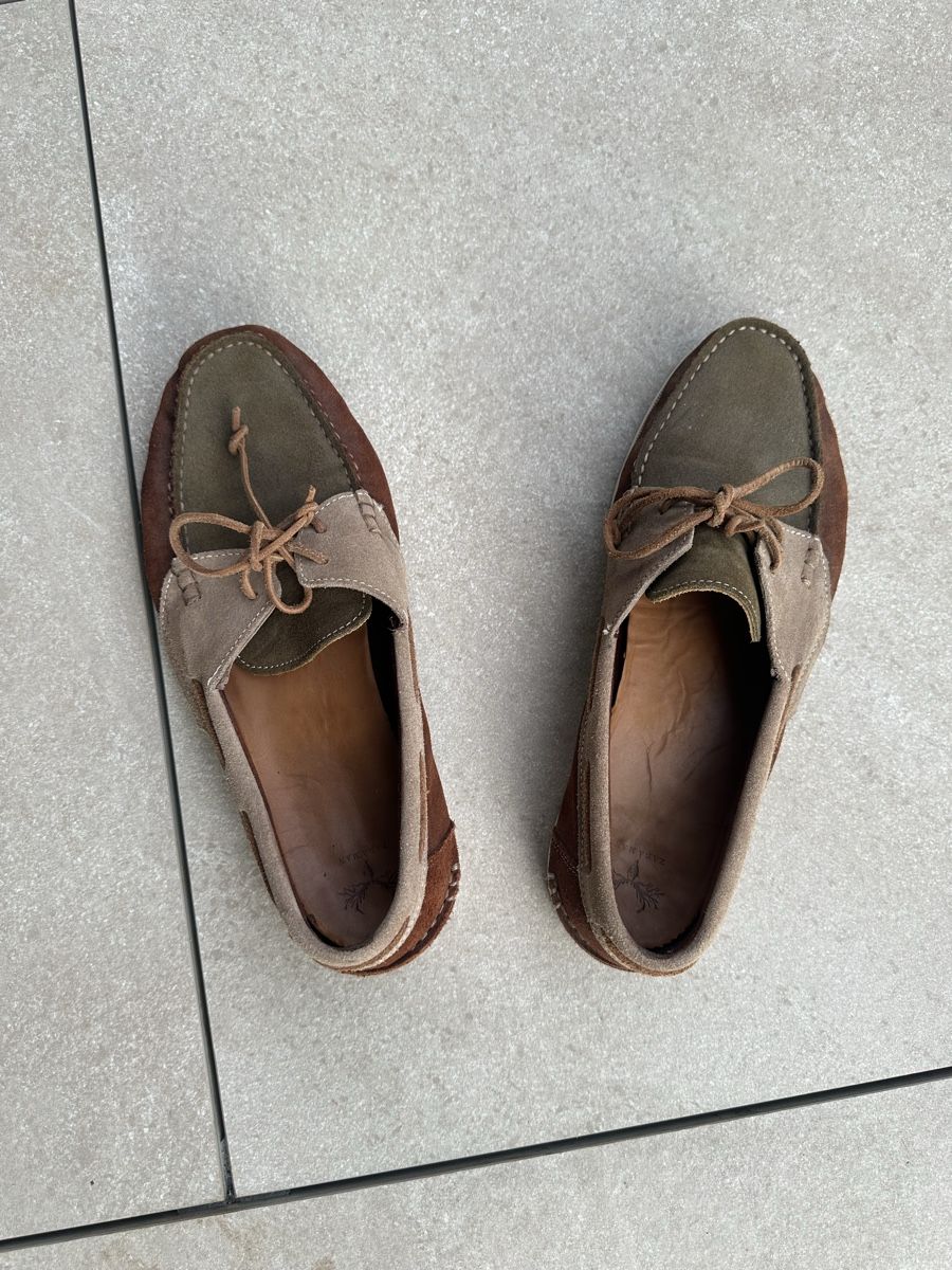 Scarpe da uomo: Boots-Schuhe Wildleder Gr. 43 – Usato da Zürich venduto da SunnySeller 1