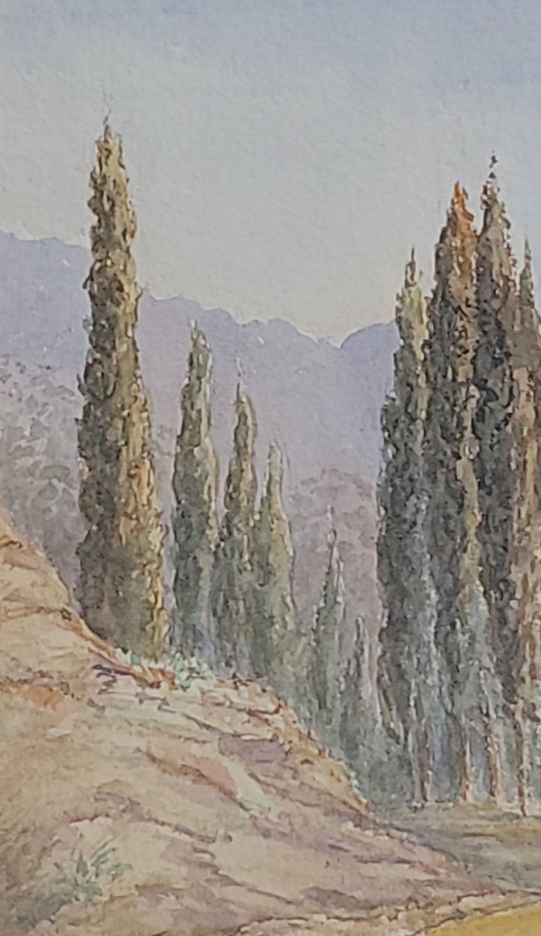 Dipinti: Antikes Aquarell, 1884 – Usato da Muttenz venduto da Mithrur 3