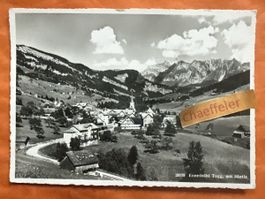 Alte Ansichtskarte von Ennetbühl Toggenburg mit Säntis 