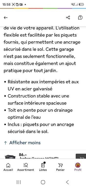 Tagliaerba: Garage pour tondeuse automatique – Usato da Arzier-Le Muids venduto da radov 2