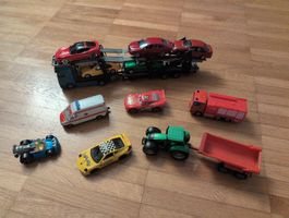 grosse Auto Sammlung inkl. Lastwagen für den Transport