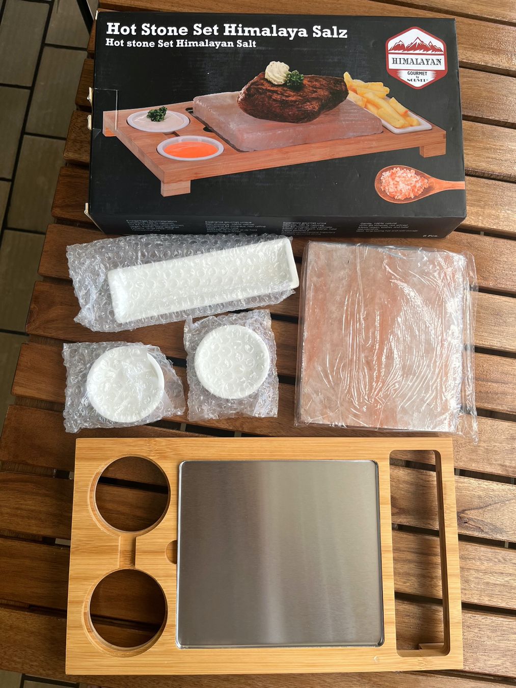 Elettrodomestici da cucina: Hot stone set Himalaya salz "Nouvel" – Nuovo e nell'imballaggio originale da Lugano venduto da Caroline88 1